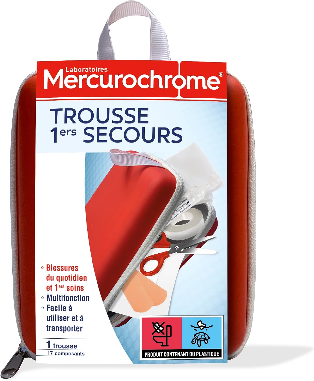 Trousse de premiers secours Mercurochrome 17 composants