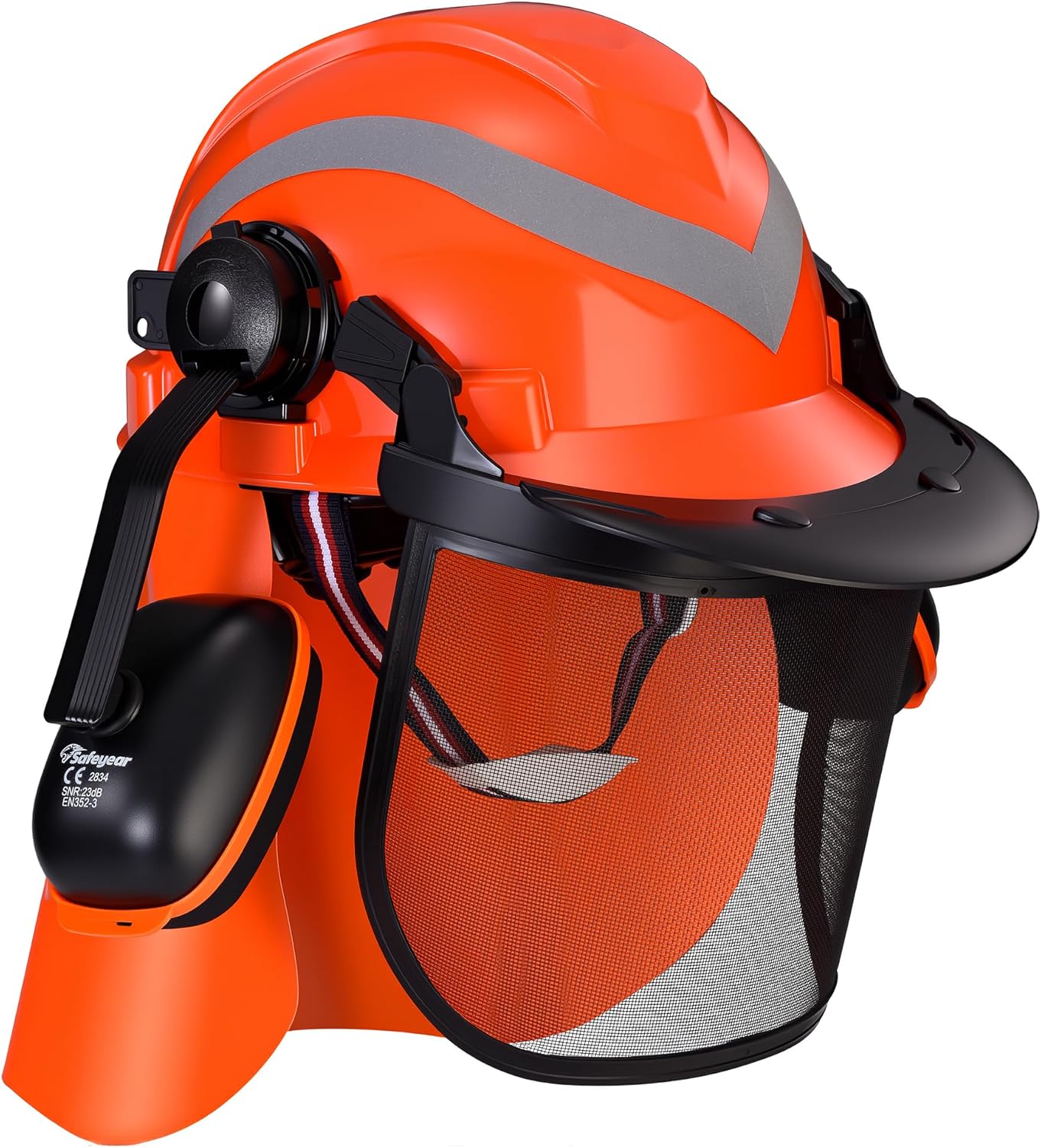 Casque forestier complet SAFEYEAR avec accessoires
